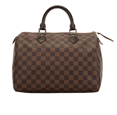 Speedy 30, &pound;750, Handbags, Brown, Canvas, Front view